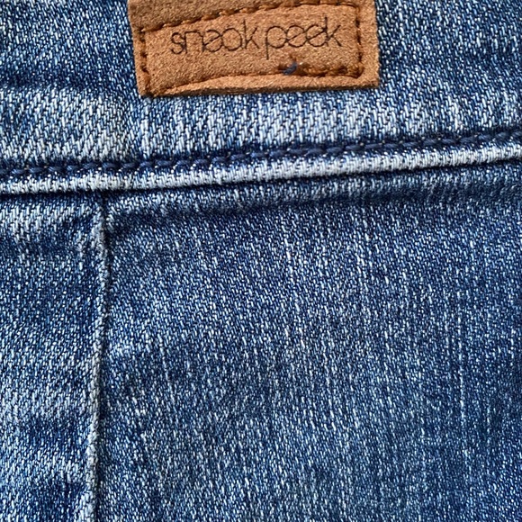 Sneak Peak Denim Embroidered Skirt - Picture 9 of 14